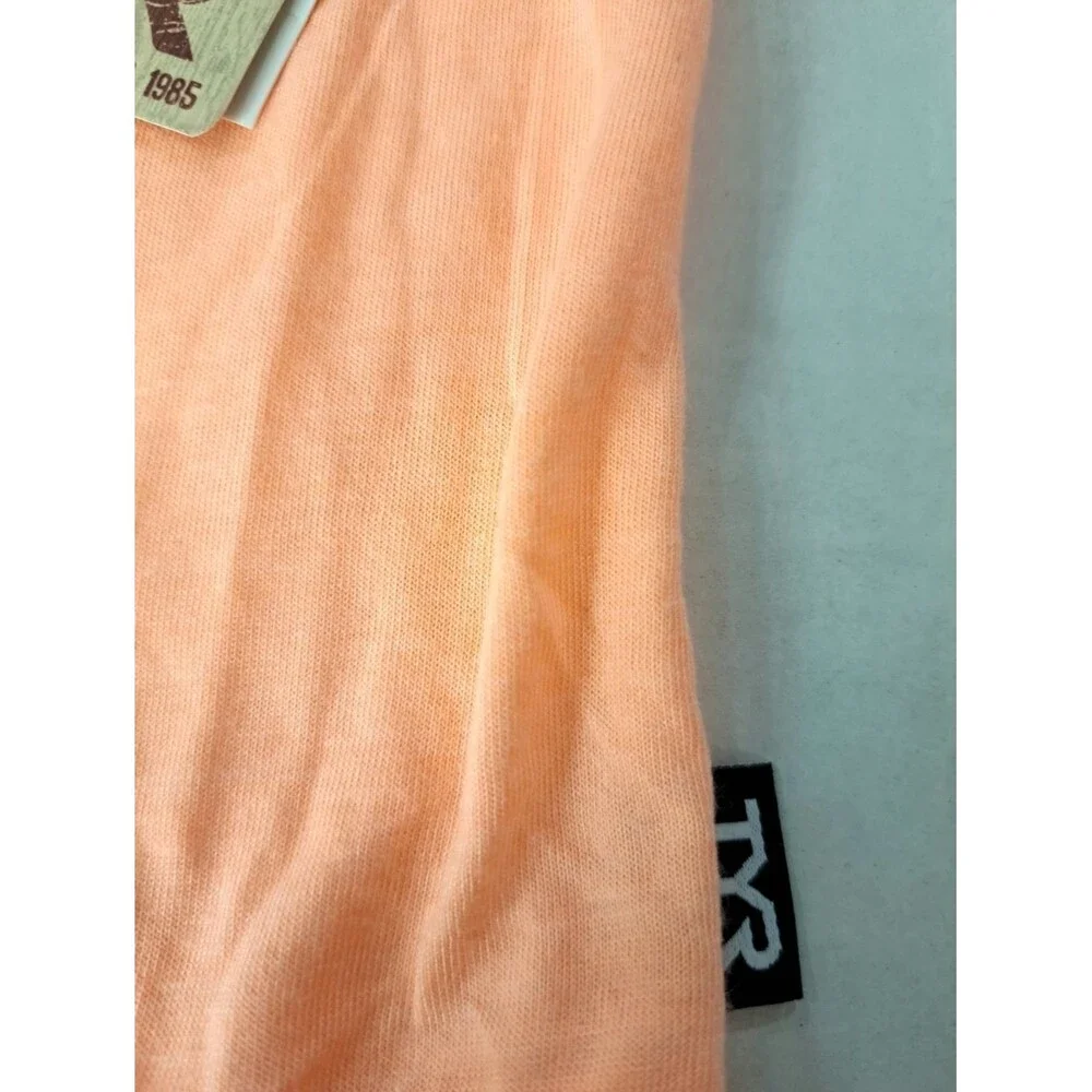 TYR Santomi Offwall Tank Swim Coverup Strappy Open Back Coral Women's S (4/6)